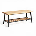 houten salontafel met open onderrek zwart 120 x 60 x 45cm