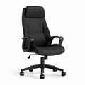 Ergonomische bureaustoel met verstelbare rugleuning en armleuningen zwart 60 x 60 x 120cm